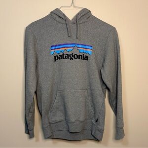 Patagonia Hoodie Men’s Small  Gray P6 Logo Uprisal Pullover Fleece